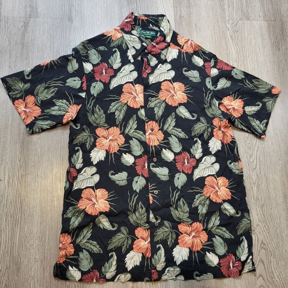 Vintage David Taylor Collection‎ Men's Hawaiian Short Sleeve Shirt Sze M/M